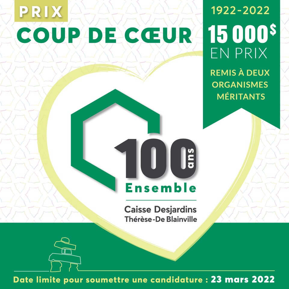 Les dirigeants de la Caisse Desjardins Thérèse-De Blainville inaugurent l’exposition « 100 ans de coopération et de solidarité »